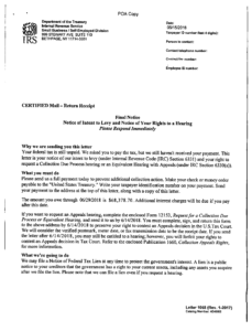 IRS Letter 1058/LT11