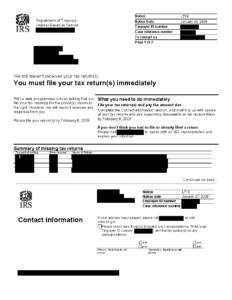 IRS LT18 Notice