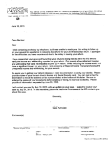 IRS Letter 2904