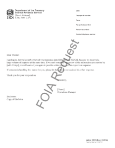 IRS Letter 3501
