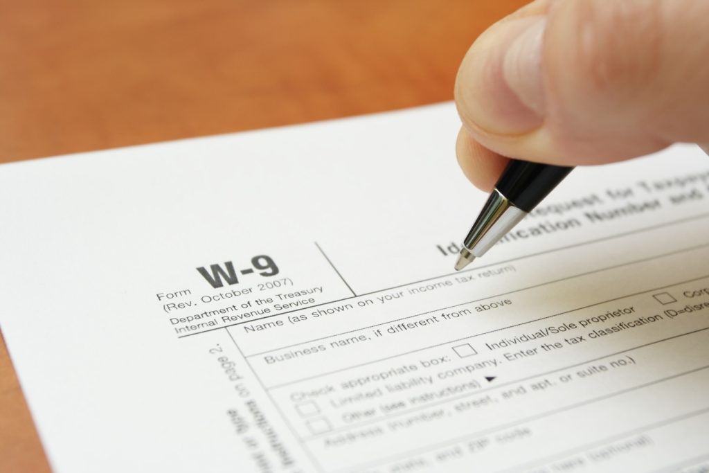 w-9 tax form