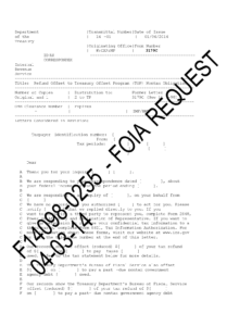 IRS Letter 3179C, Refund Offset to Treasury Offset Program - Nontax Debt
