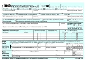 new 1040 form 2018
